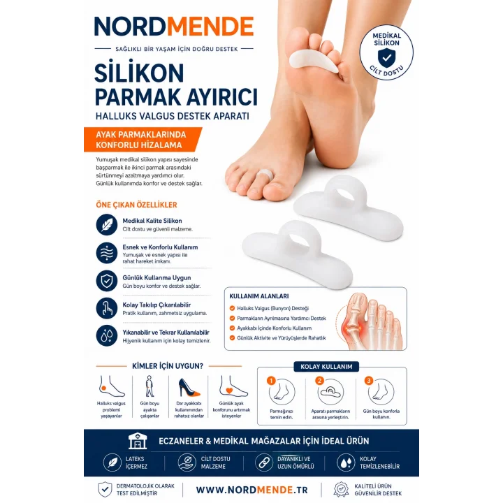 Mey İthalat® Silikon Çekiç Parmak Yastığı BUNYON 12-392