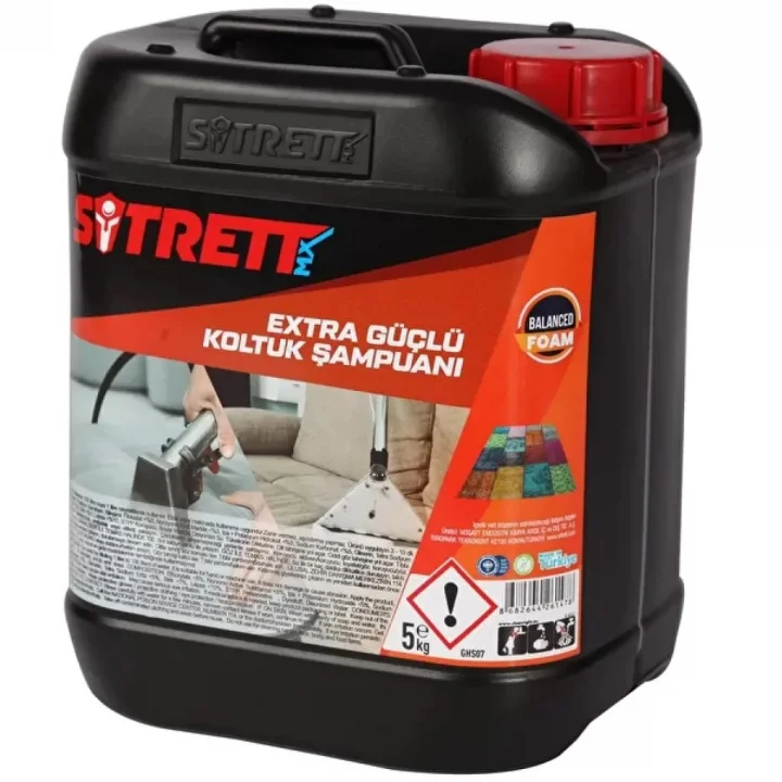 Mey İthalat® SİTRETT MX Koltuk Şampuanı Endüstriyel Plus - 5 Kg