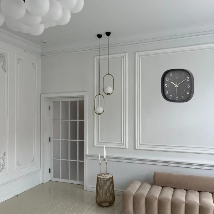 Mey İthalat® Siyah 31 Cm Dekoratif Duvar Saati