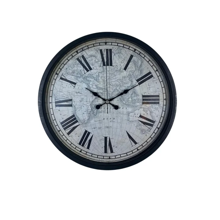 Mey İthalat® Siyah 36 Cm Atlas Tasarım Duvar Saati