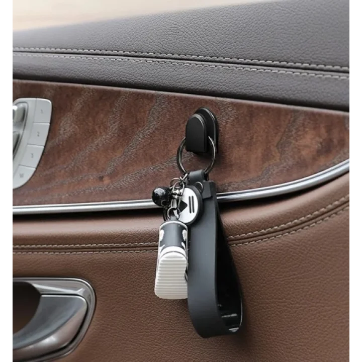 Mey İthalat® Siyah Çok Amaçlı Yapışkanlı Kanca 10 lu