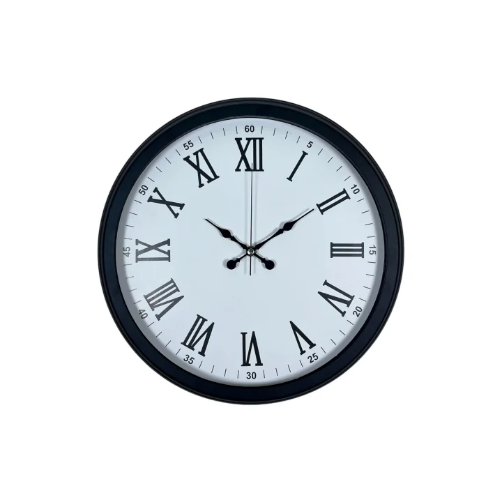 Mey İthalat® Siyah Klasik & Şık 40 Cm Metal Duvar Saati