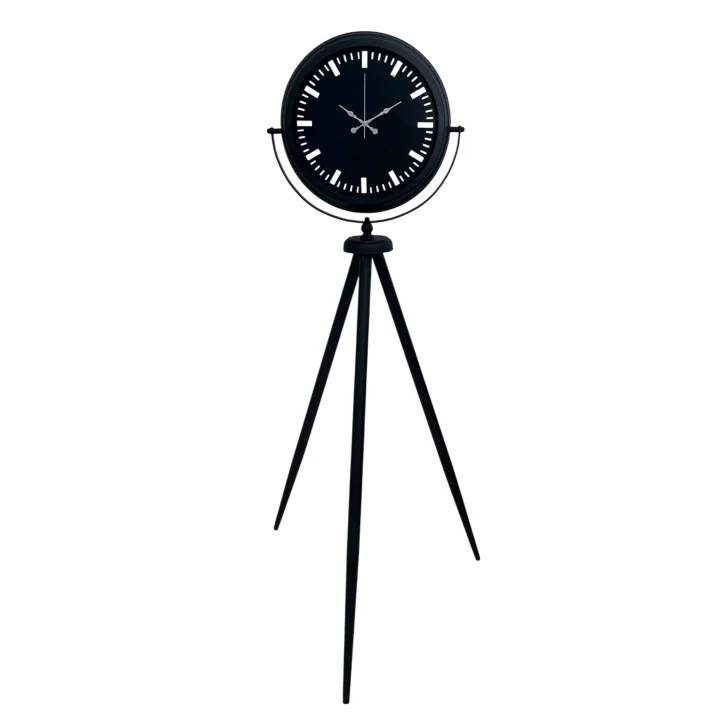 Mey İthalat® Siyah Lüks Sade Tripod Ayaklı Saat