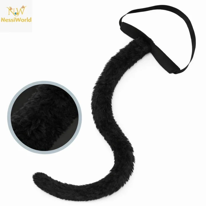 Mey İthalat® Siyah Peluş Kuyruk Şekil Verilebilir 70 cm