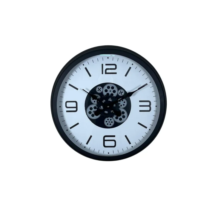 Mey İthalat® Siyah Şık 60 Cm Çarklı Duvar Saati