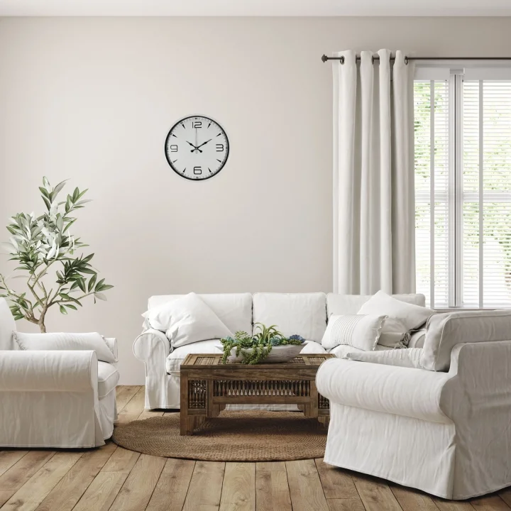 Mey İthalat® Soft Beyaz 36 Cm Dekoratif Duvar Saati