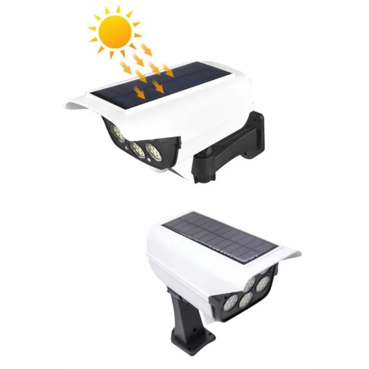 Mey İthalat® Solar Bahçe Lambası Uzaktan Kumandalı Kamera Görünümlü Hareket Sensörlü