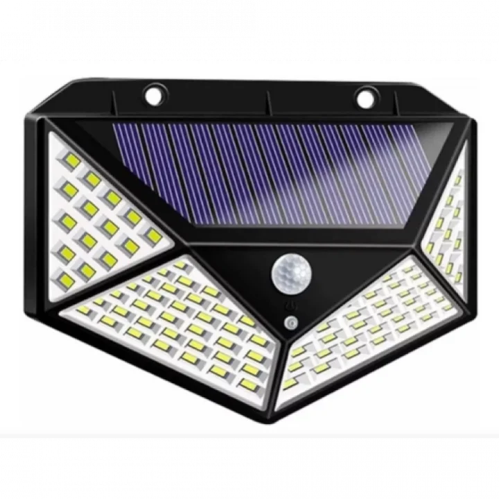 Mey İthalat® Solar Hareket Sensörlü Duvar Lambası 100 Led
