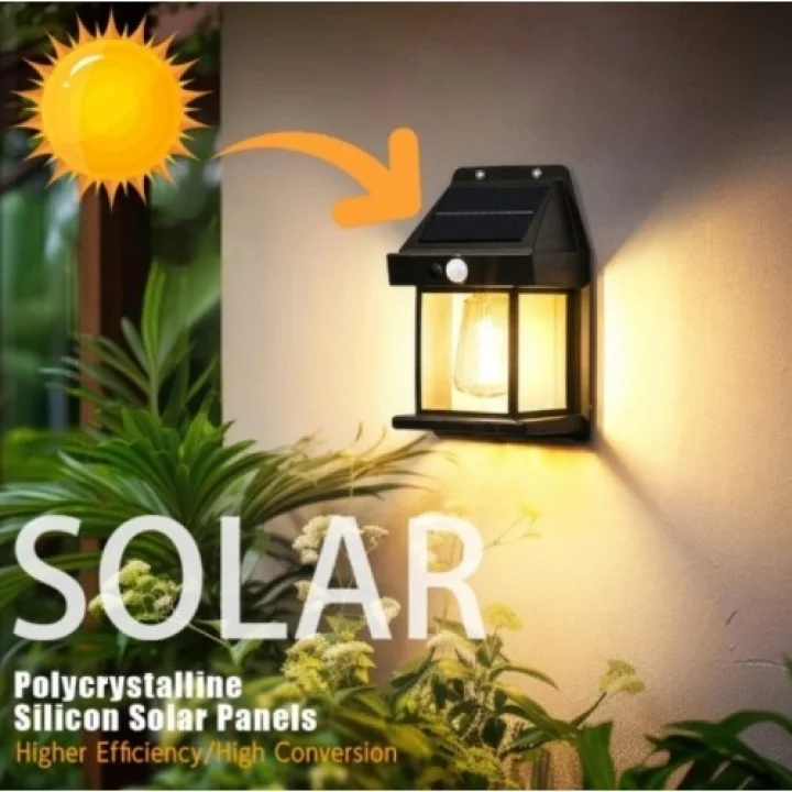 Mey İthalat® Solar Rustik Ampullü Duvar Lambası - Gün Işığı
