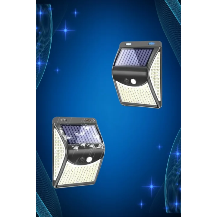 Mey İthalat® Solar Sensörlü Duvar Lambası Bahçe Lamba 20 Led Işık
