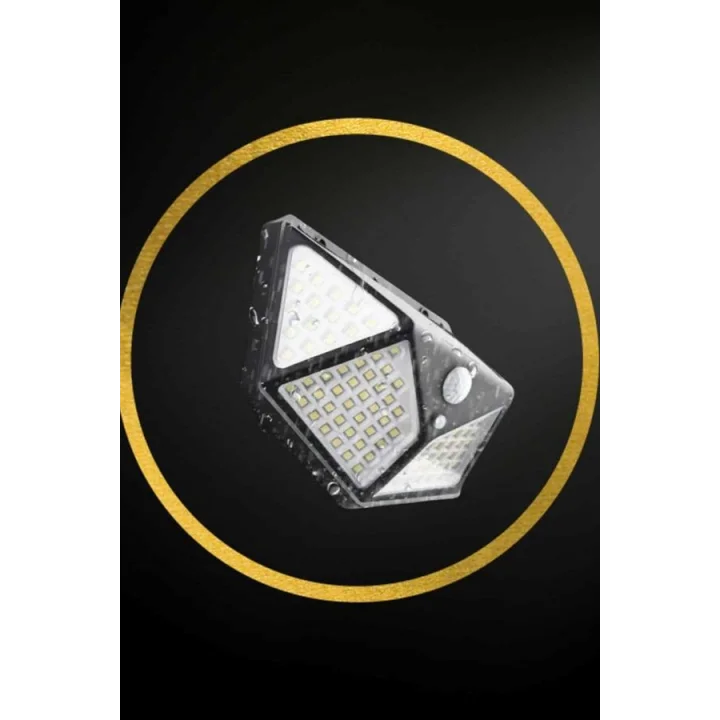 Mey İthalat® Solar Sensörlü Duvar Lambası Bahçe Lambası Parlak Beyaz Işık Suya Dayanıklı