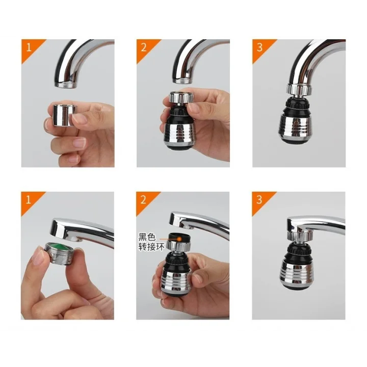 Mey İthalat® Su Tasarruflu 2 Modlu Musluk Başlığı Kısa