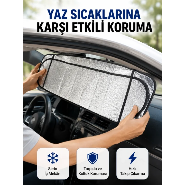 Mey İthalat® Sünger İzolasyonlu Katlanabilir Güneşlik