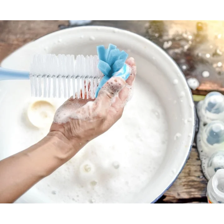 Mey İthalat®   Süngerli Biberon Fırçası 776 Mavi