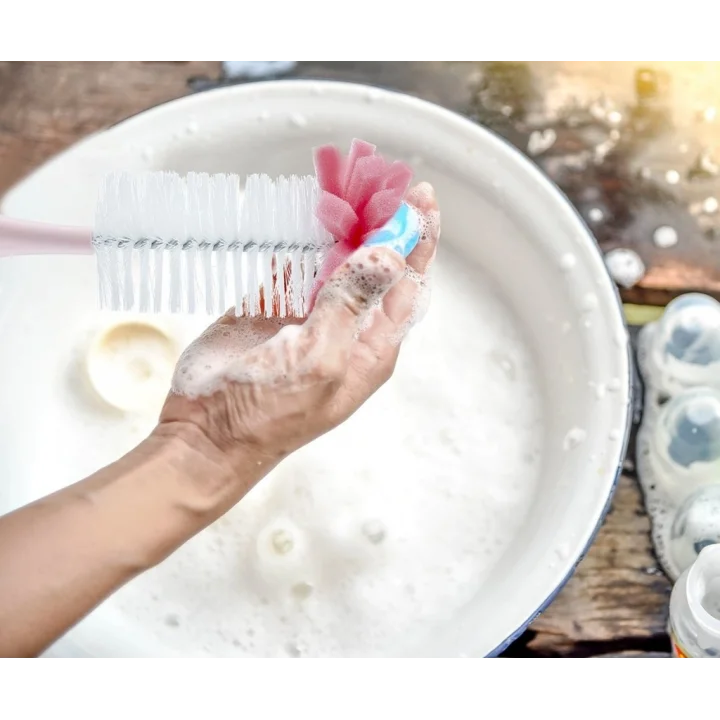 Mey İthalat®   Süngerli Biberon Fırçası 776 Pembe