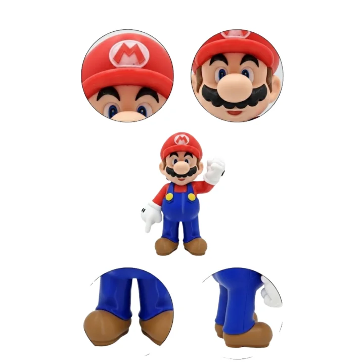 Mey İthalat® Süper Mario Masa Üstü Dekor Biblo Oyun Severlere Özel Figür