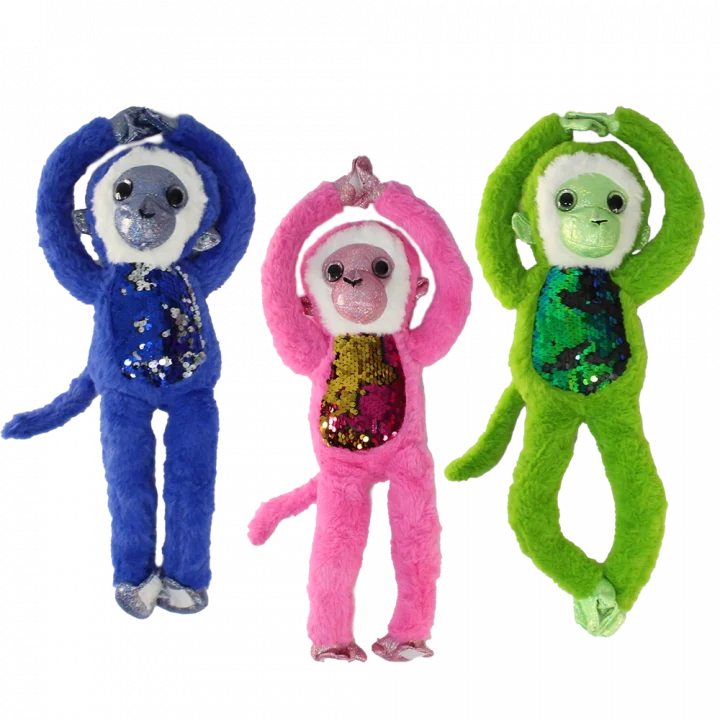 Mey İthalat® Süslü Maymunlar Peluş Oyuncak 45 cm 1 adet