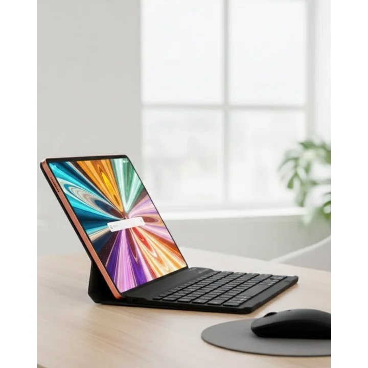 Mey İthalat® Tablet PC Klavye Kalem Kılıf Ekran Koruyucu Hediyeli Full Paket