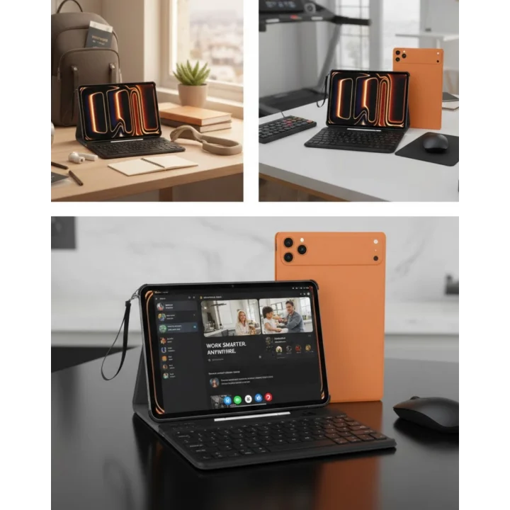 Mey İthalat® Tablet PC Klavyeli Set Geniş Ekran Yüksek Depolama ve Android Sistem