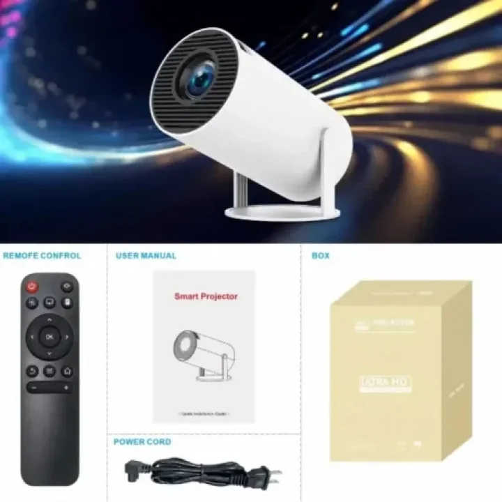 Mey İthalat® Taşınabilir Android TV Özellikli Projeksiyon