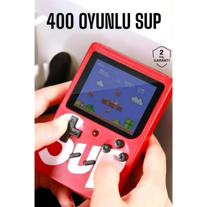 Mey İthalat® Taşınabilir El Atarisi SUP 400 Oyunlu Mini Oyun Konsolu