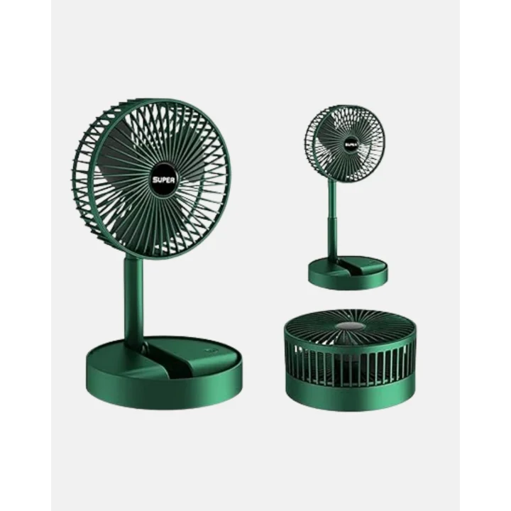 Mey İthalat® Taşınabilir Katlanabilir Mini Fan 3 Kademeli Şarj Edilebilir