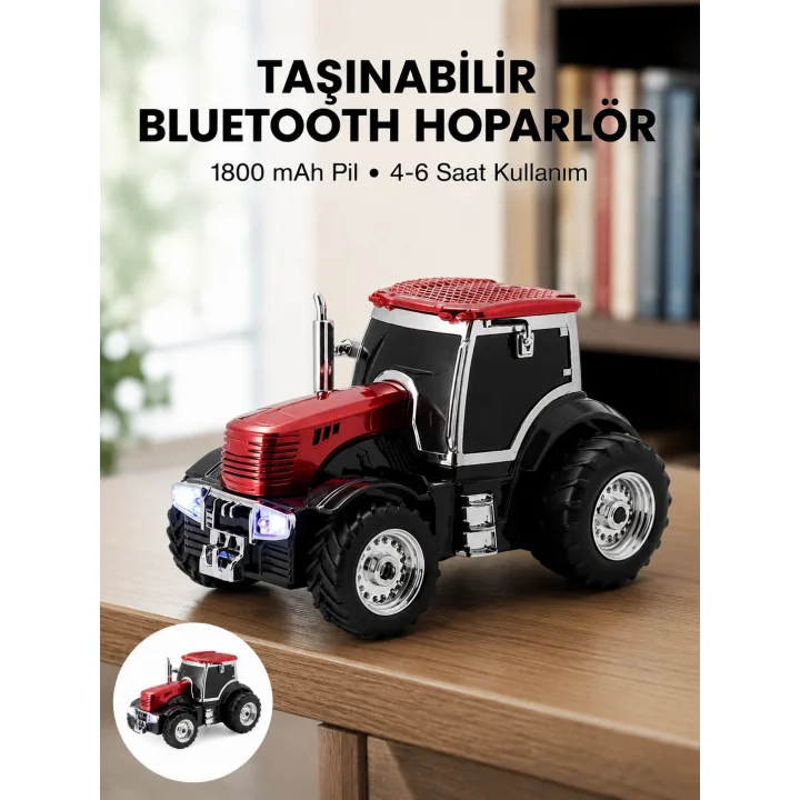 Mey İthalat® Taşınabilir Nostaljik Araç Tasarımlı Bluetooth Hoparlör