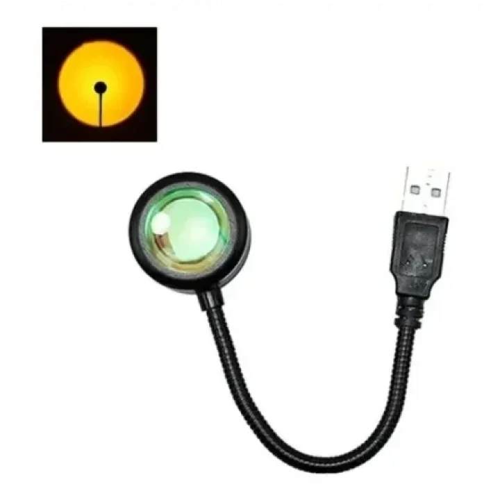 Mey İthalat® Taşınabilir USB Sunset Gün Batımı Ambiyans Işığı Lamba