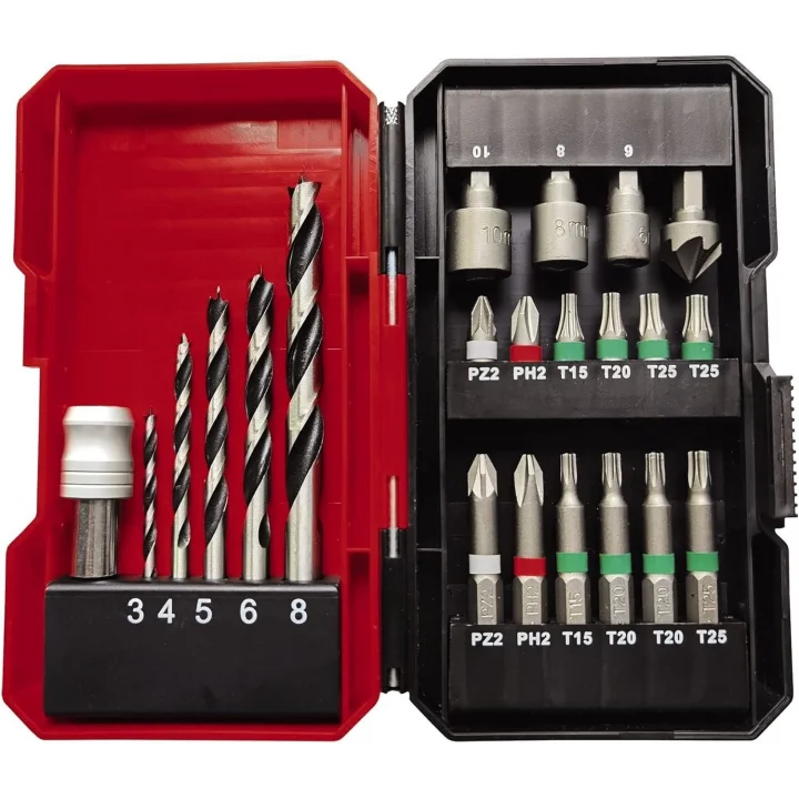 Mey İthalat®  TE-CD 18/45 3X Lİ-i +22 (1x2,0 Ah) Akülü Vidalama Set