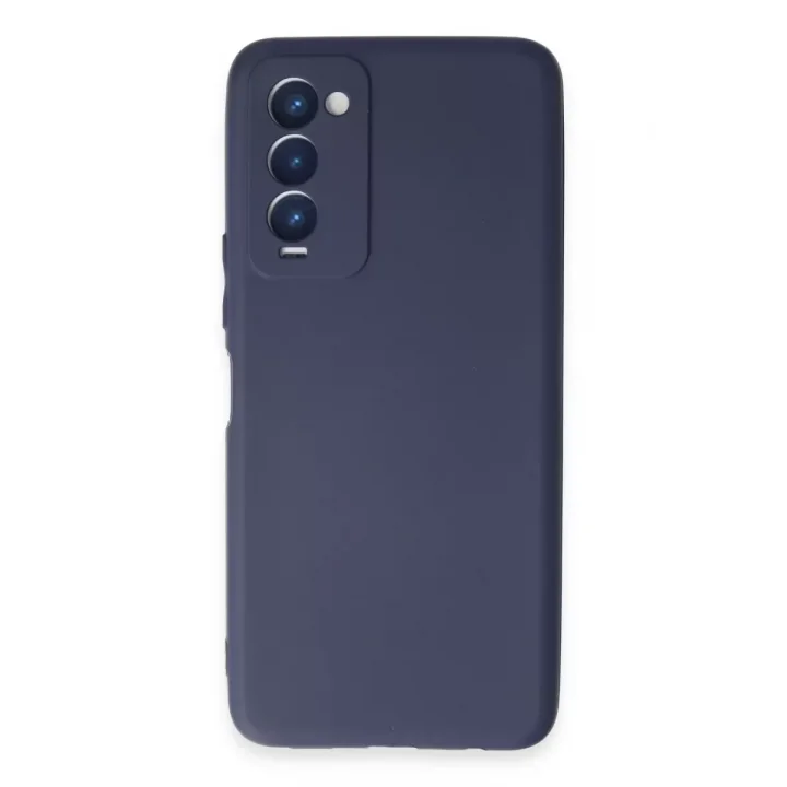 Mey İthalat®  Tecno Camon 18 Kılıf First Silikon - Lacivert