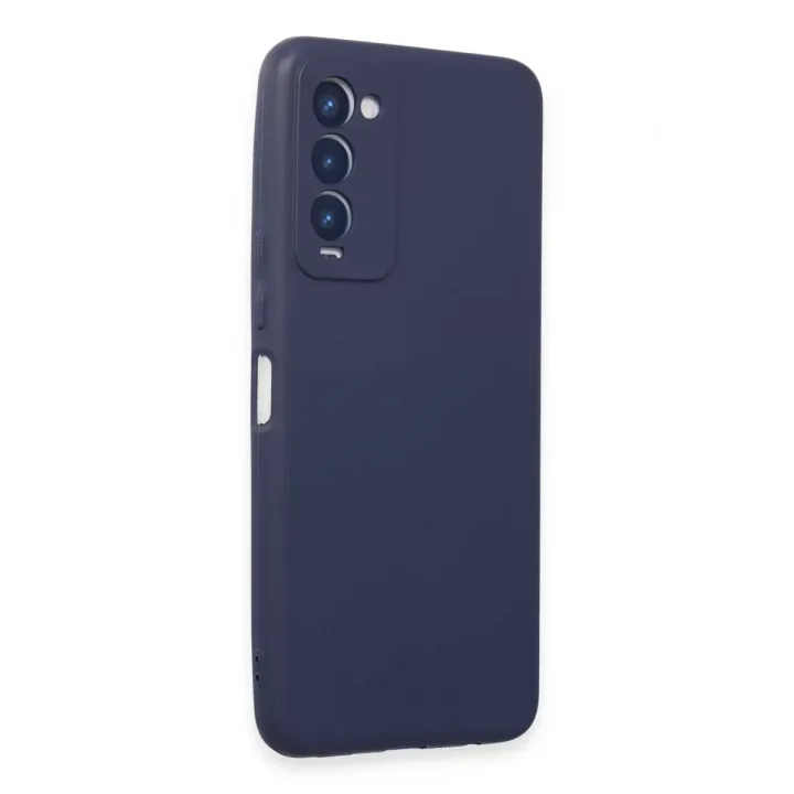 Mey İthalat®  Tecno Camon 18 Kılıf First Silikon - Lacivert