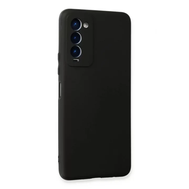 Mey İthalat®  Tecno Camon 18 Kılıf First Silikon - Siyah