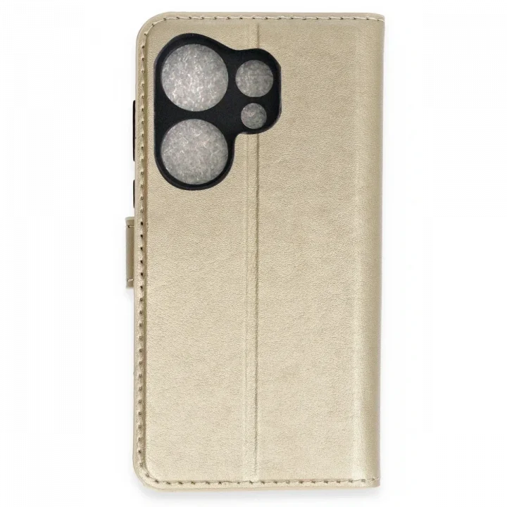 Mey İthalat®  Tecno Camon 20 Prime Trend S Plus Kapaklı Kılıf - Gold