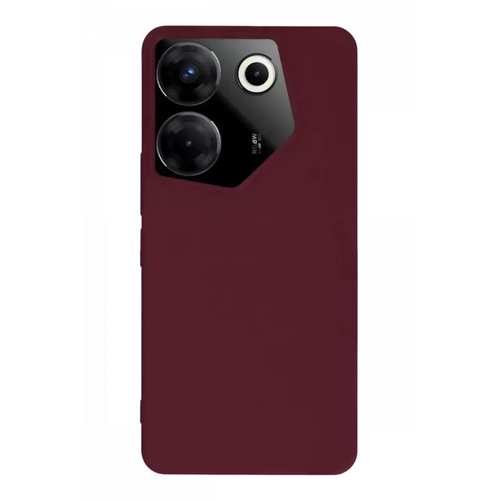 Mey İthalat®  Tecno Camon 20 Pro 5G Kılıf First Silikon - Bordo