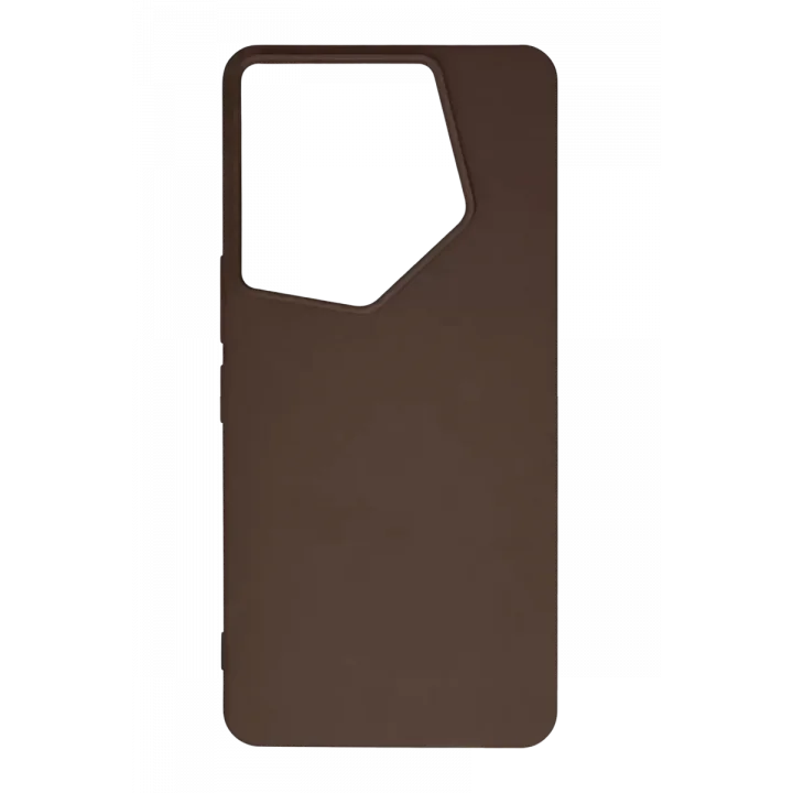 Mey İthalat®  Tecno Camon 20 Pro 5G Kılıf First Silikon - Kahverengi