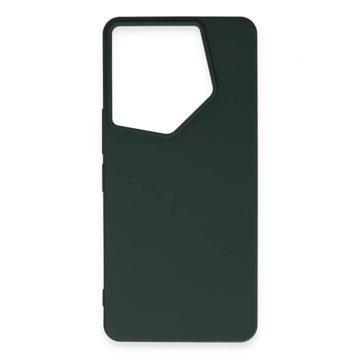 Mey İthalat®  Tecno Camon 20 Pro 5G Kılıf First Silikon - Koyu Yeşil