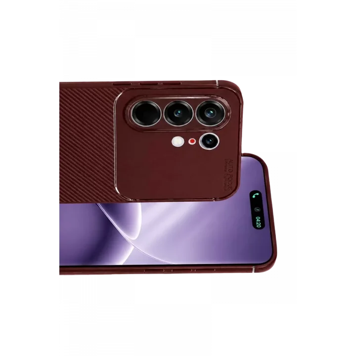 Mey İthalat®  Tecno Camon 50 Pro 5G Auto Focus Karbon Kapak - Bordo
