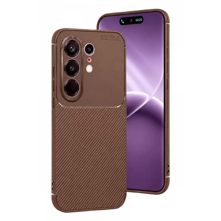 Mey İthalat®  Tecno Camon 50 Pro 5G Auto Focus Karbon Kapak - Kahverengi