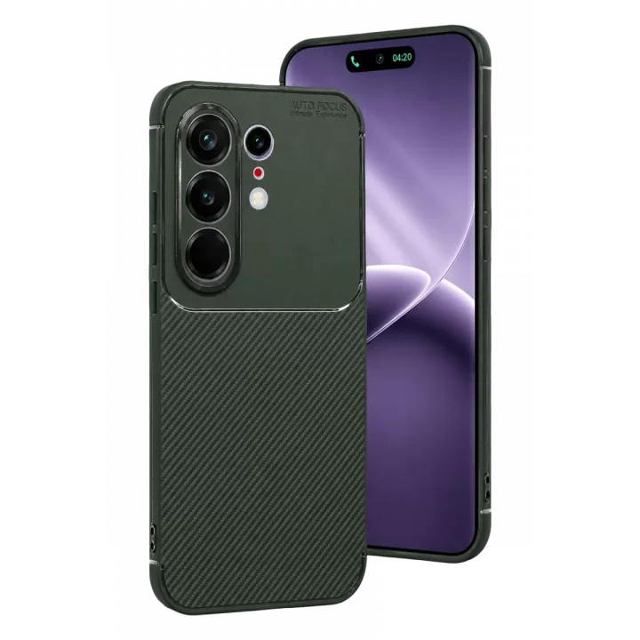 Mey İthalat®  Tecno Camon 50 Pro 5G Auto Focus Karbon Kapak - Koyu Yeşil