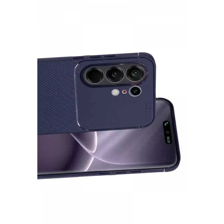 Mey İthalat®  Tecno Camon 50 Pro 5G Auto Focus Karbon Kapak - Lacivert