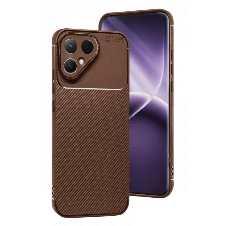 Mey İthalat®  Tecno Pova Curve 2 5G Auto Focus Karbon Kapak - Kahverengi
