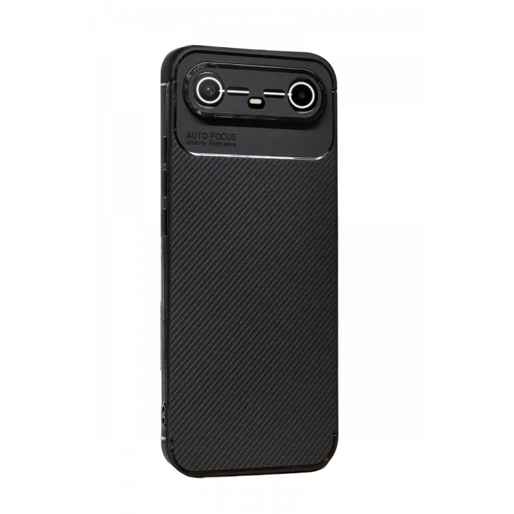 Mey İthalat®  Tecno Spark Slim 5G Auto Focus Karbon Kapak - Siyah
