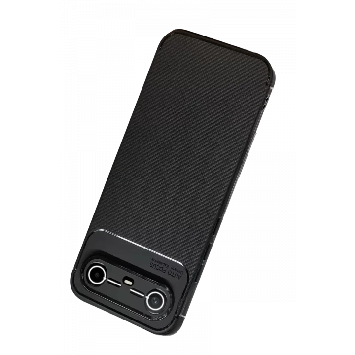 Mey İthalat®  Tecno Spark Slim 5G Auto Focus Karbon Kapak - Siyah
