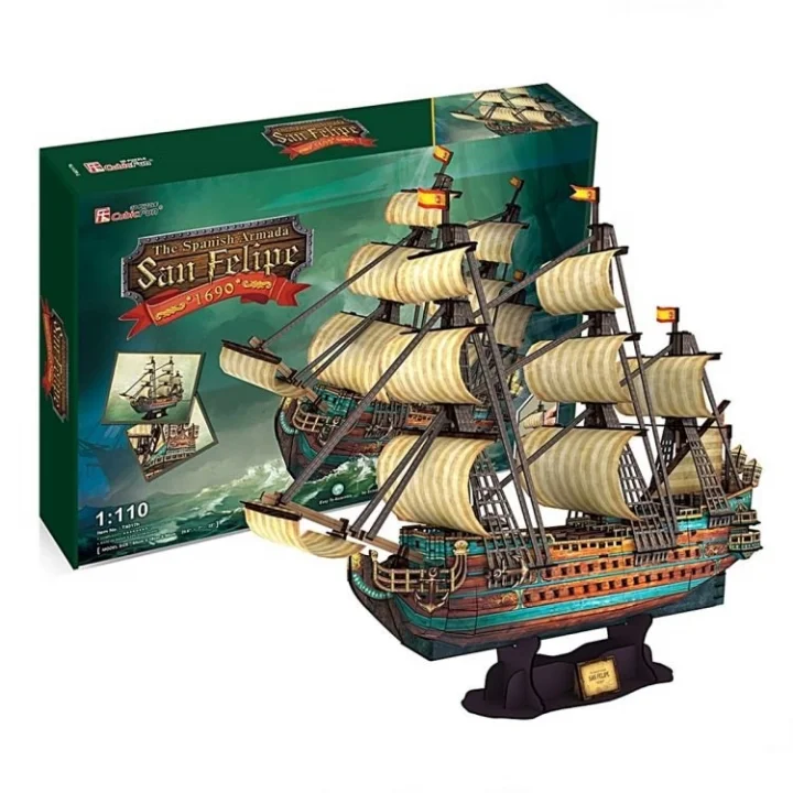 Mey İthalat®  The Spanish Armada San Felipe 3D Puzzle