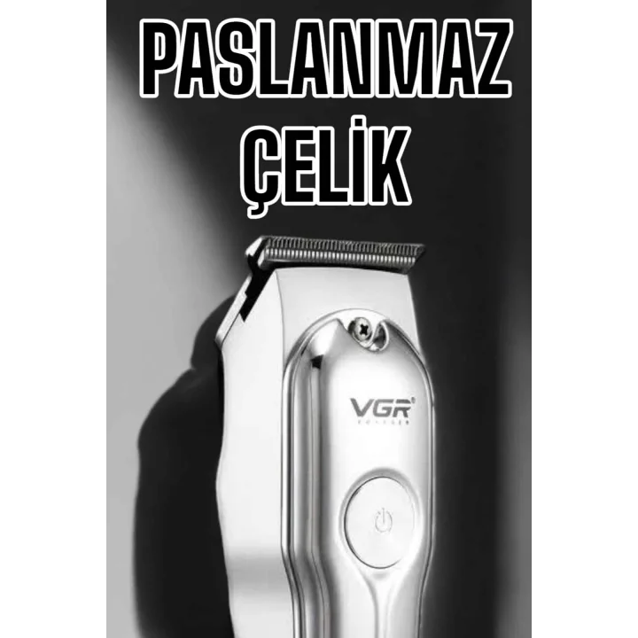 Mey İthalat® Tıraş Makinesi Güçlü Motor Şarjlı Uzun Pil Ömürlü