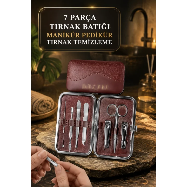 Mey İthalat® Tırnak Batığı Temizliği ve Günlük Bakım İçin 7 Parça Profesyonel Set