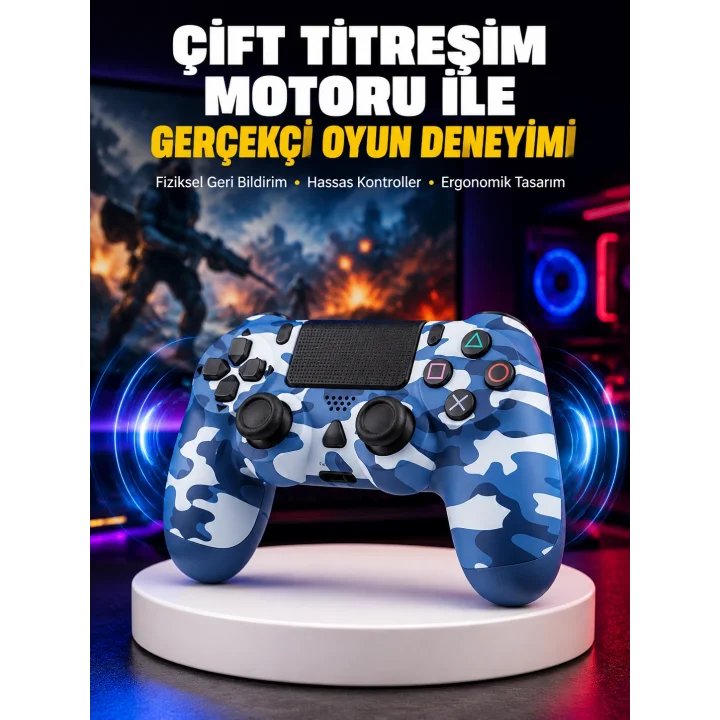 Mey İthalat® Titreşim Motorlu Oyun Kolu – Gerçekçi Geri Bildirim ve Etkileşim