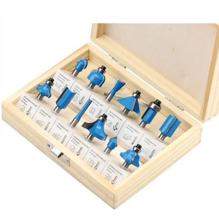 Mey İthalat® Topshop 03038 6 mm 12 Parça Ahşap Freze Uç Seti