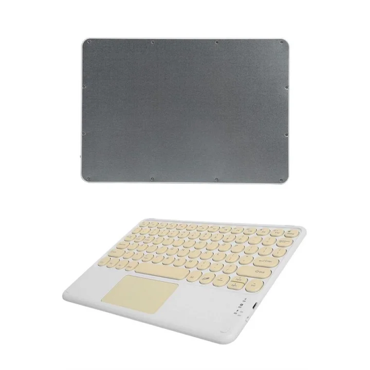 Mey İthalat® Touchpad Uyumlu Bluetooth Klavye Slim Kablosuz Wifi Q Klavye