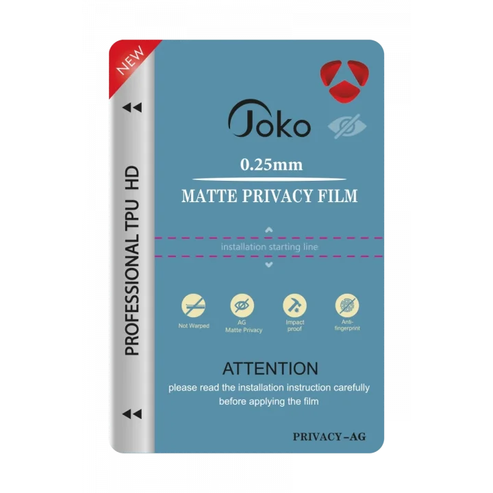 Mey İthalat®  TPU 0.25MM HD Makine Mat Hayalet Ekran Koruyucu